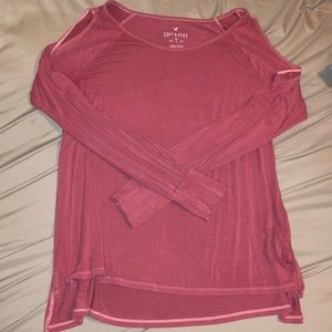 American Eagle open shoulder shirt